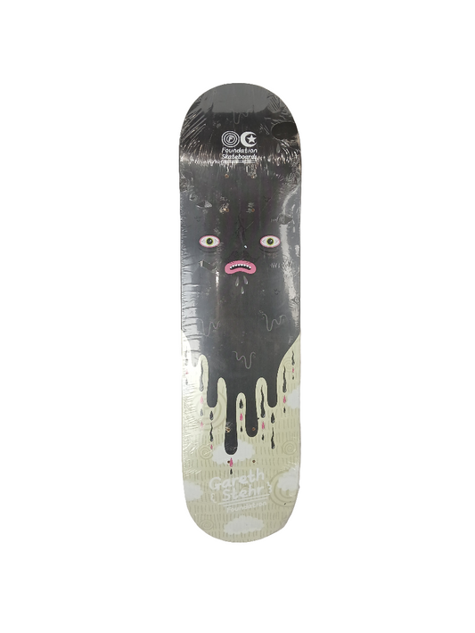 Foundation Gareth Stehr Melting Cloud Tan White Black Size 7.9" Vintage NOS Deck