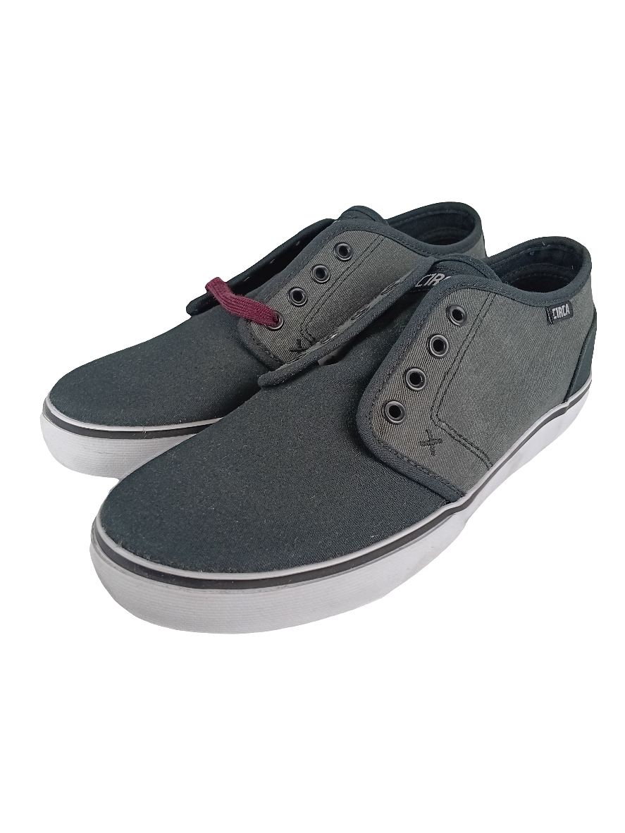 Circa Drifter Black Black Denim Oxblood Mens Size 8.0 Shoes