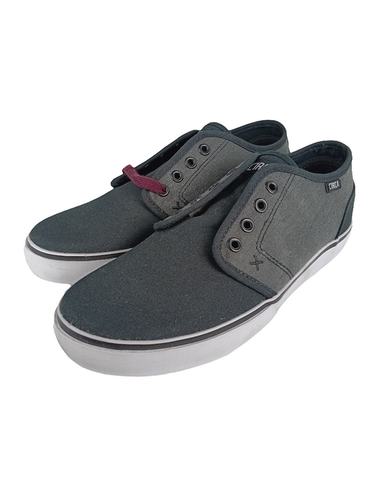 Circa Drifter Black Black Denim Oxblood Mens Size 8.0 Shoes