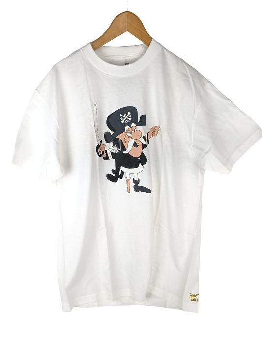 Radyo! Pirate Black White Grey Mens Size Large S/s Shirt