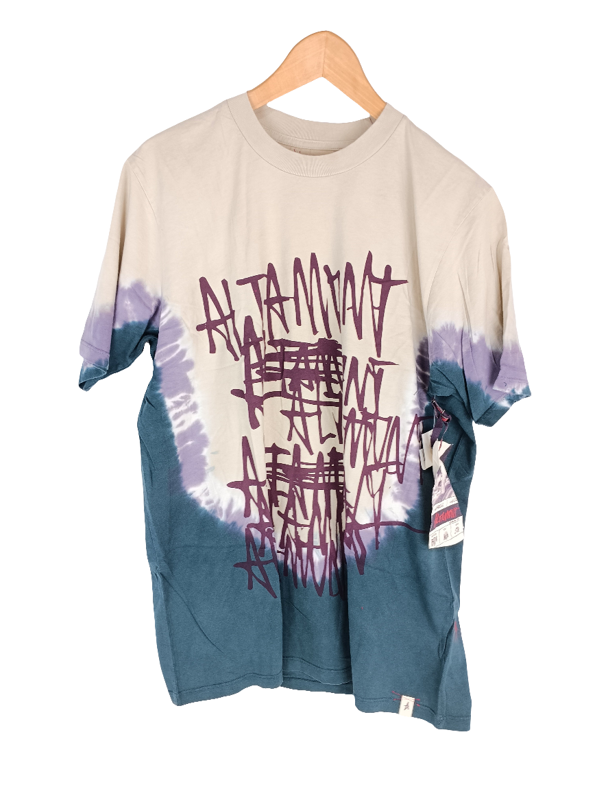 Altamont Wailer Tan Burgundy 282 Bone Size Large S/s Shirt