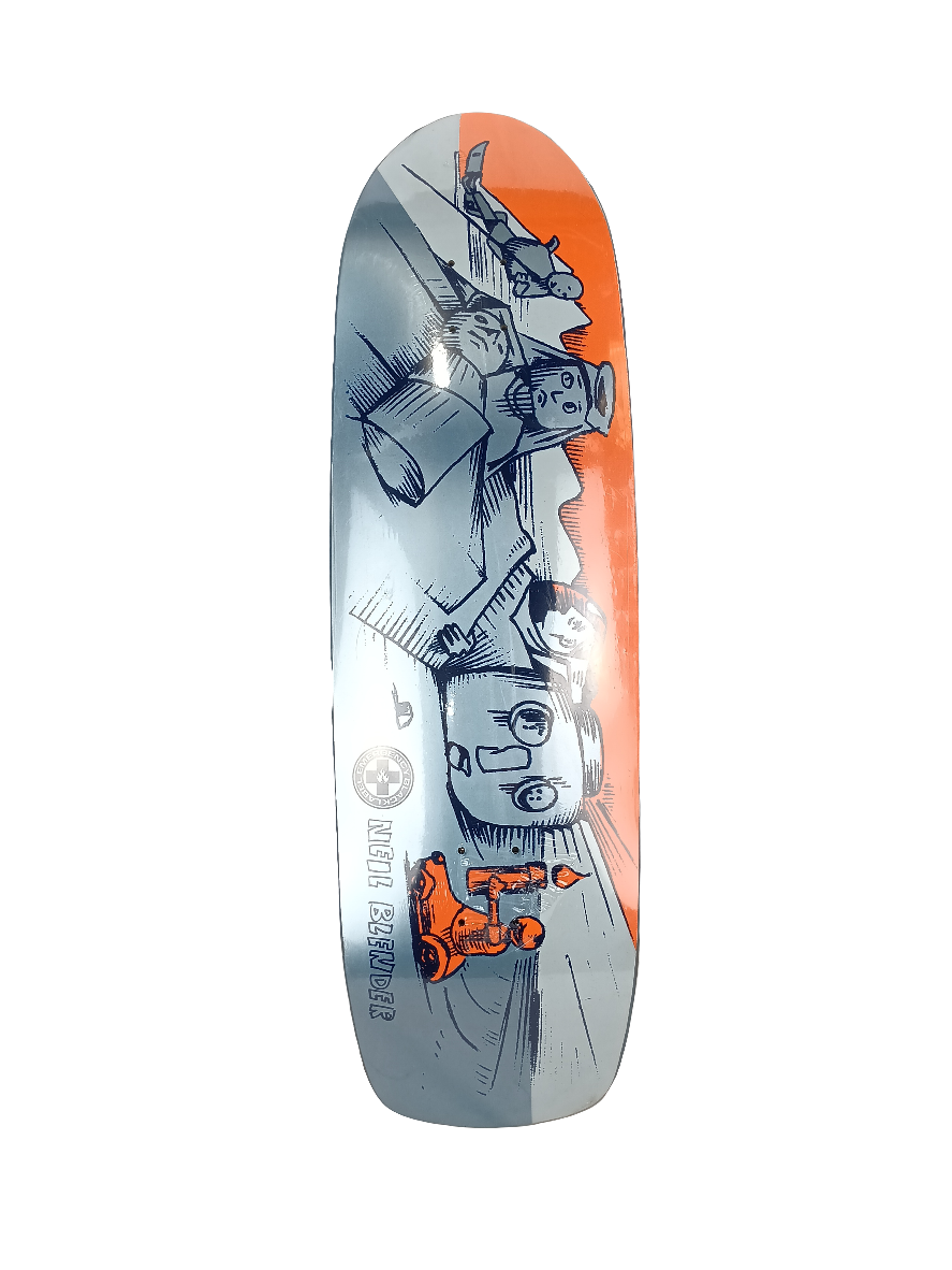 Black Label Emergency Neil Blender Size 9.75 Vintage NOS Shaped Deck