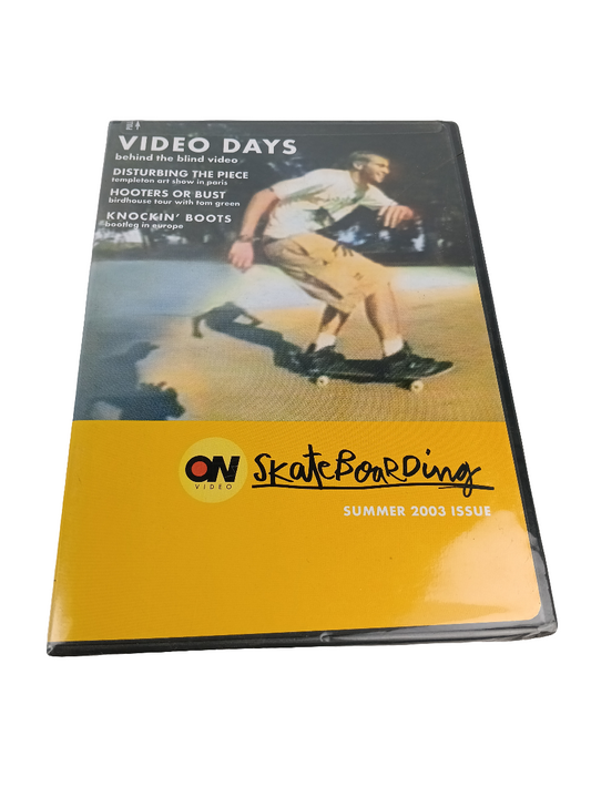 On Skateboarding Summer 2003 Issue Sealed DVD Video
