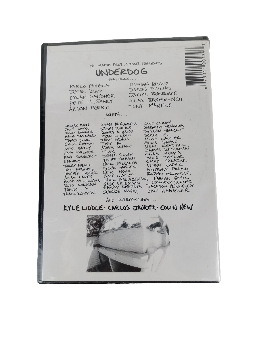 Yo Mama Productions Presents Underdog A Skateboarding Video Directed By Eric Hatch 2002 Sealed DVD Video