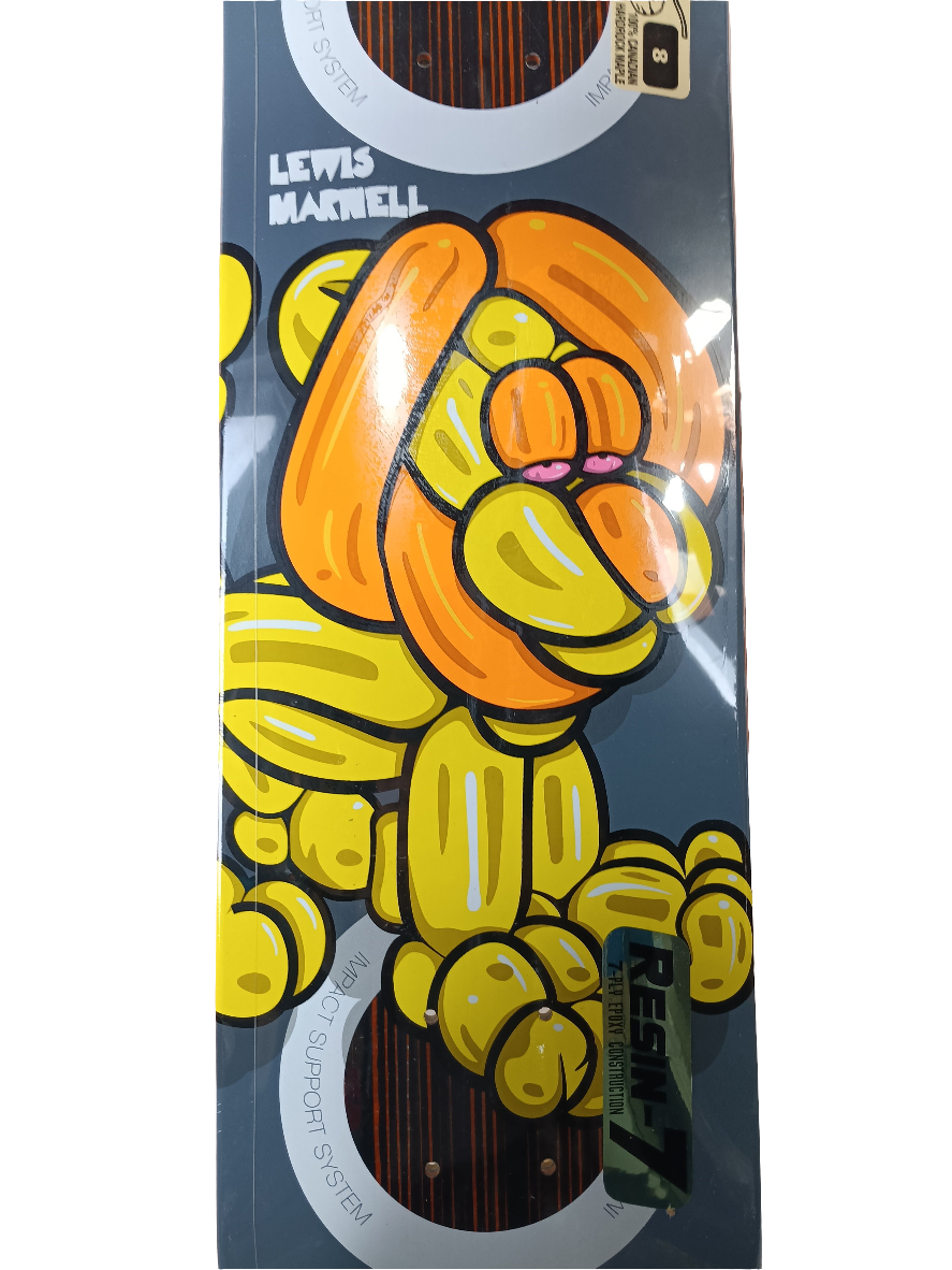 Almost Lewis Marnell Balloon Animals Grey Multi Size 8.0" Vintage NOS Deck