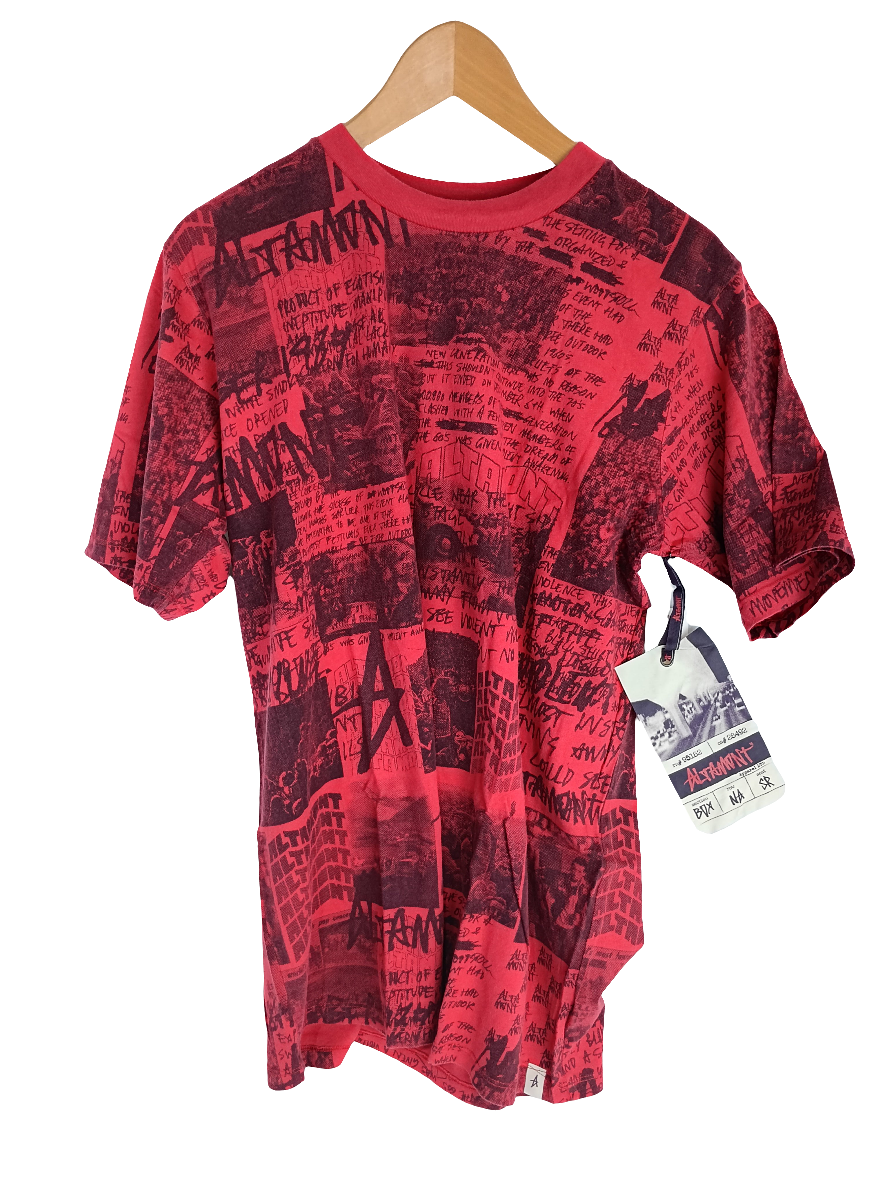 Altamont News 600 Red Dark Red Size Large S/s Shirt