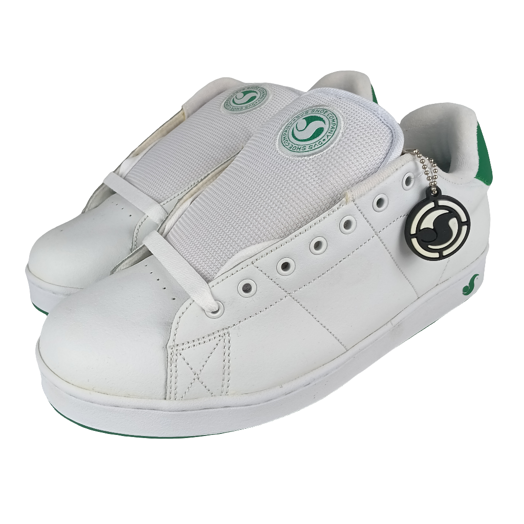 DVS Revival SP3 White Green Leather Us Mens Size 11.0 Shoes