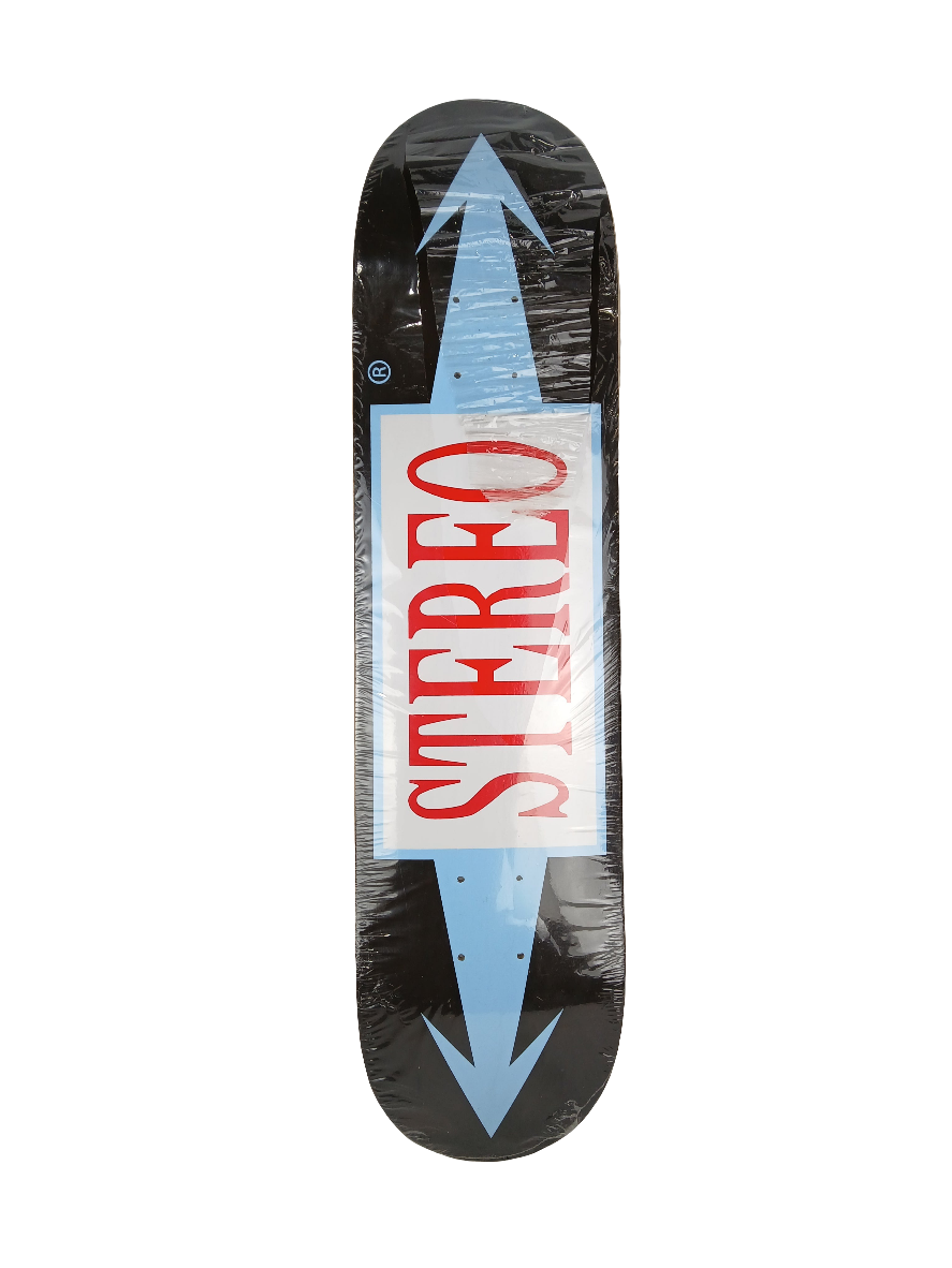 Stereo Arrows Brown Blue Red Size 7.625" Vintage NOS Deck