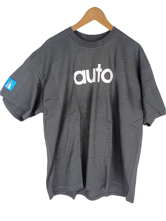Autobahn Black White Autobahn Text Size XL S/s Shirt