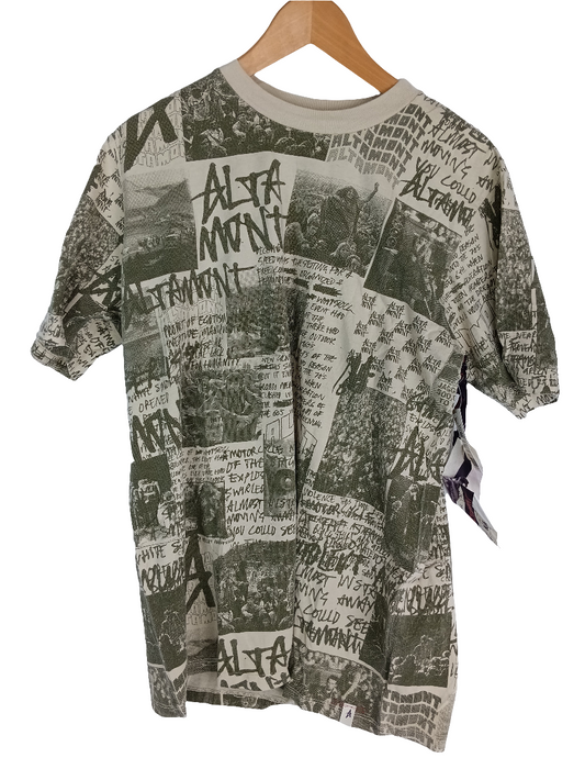 Altamont News Tan Olive 282 Bone Size Large S/s NTE Tee Shirt