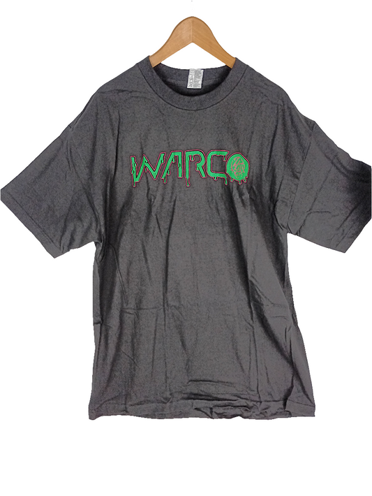 Warco Black Pink Green Melting Letters Size XL S/s Shirt