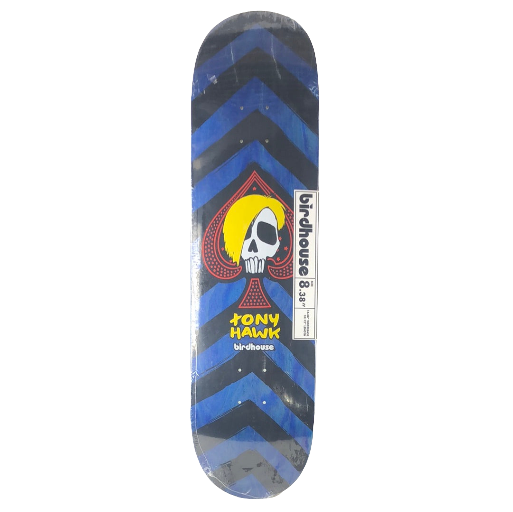Birdhouse Tony Hawk Spade Skull Blank Blue/Black/White/Red/Yellow Size 8.38 Skateboard Deck