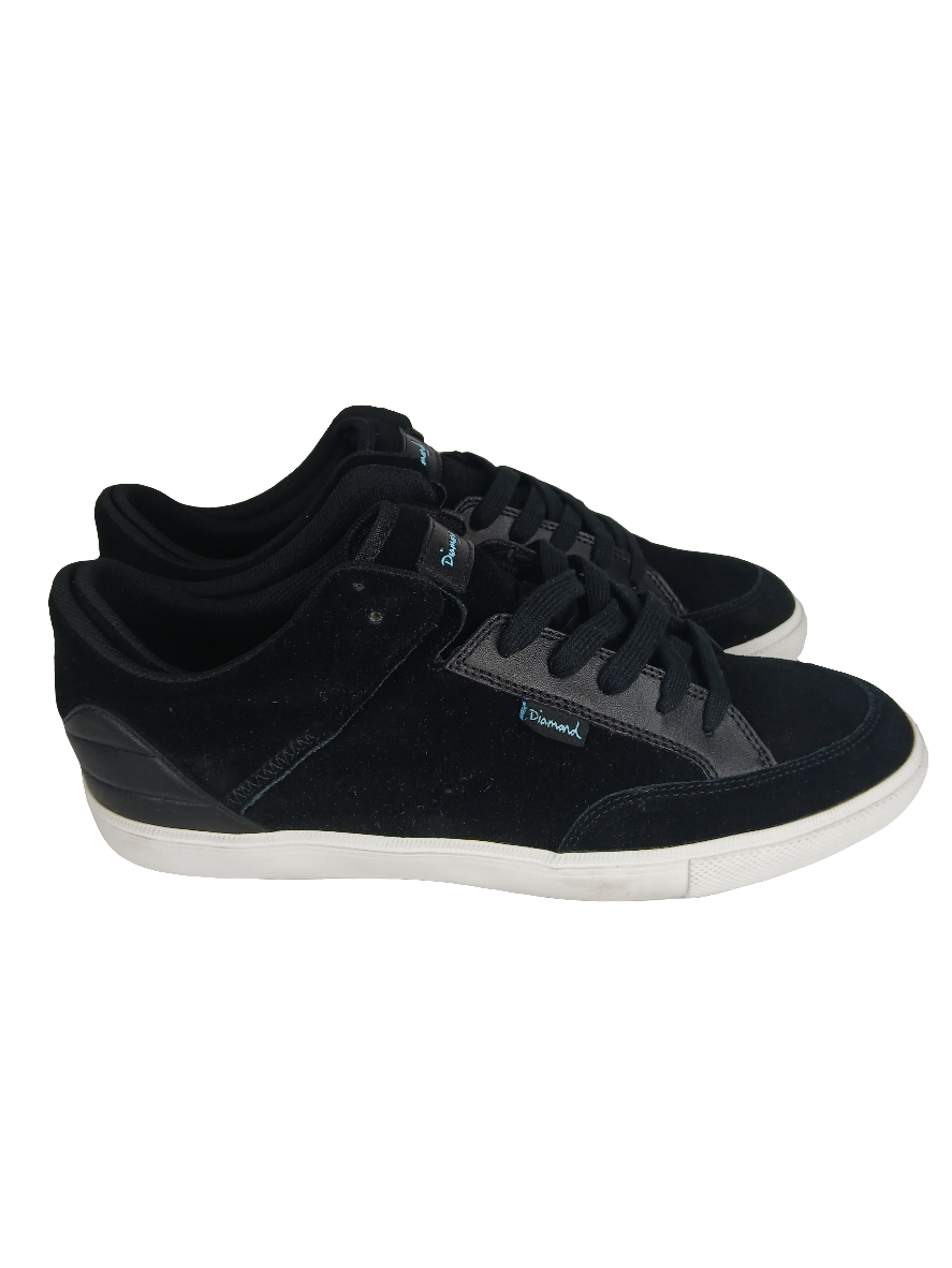 Diamond VVS-2 Black White Suede US Mens Size 9 Sample Shoes