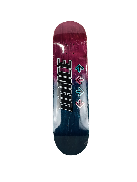 Dance Directional Arrows Fade Blue Pink Black Size 8.125 Vintage NOS Deck