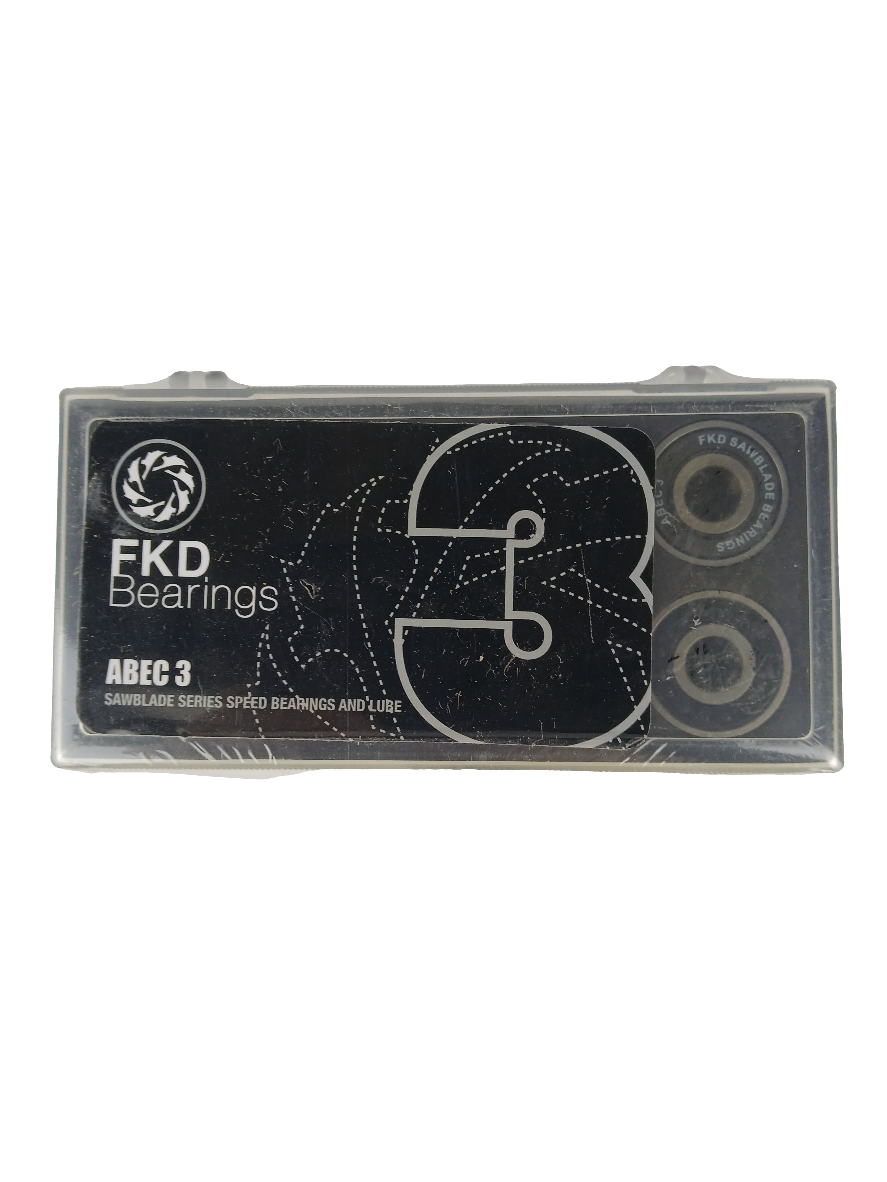 FKD Sawblade Series Abec 3 Speed Bearings With Lube