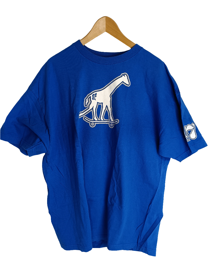 LRG Giraffe Skateboarding 47 Sleeve Black White Yellow Size XXL S/s Shirt