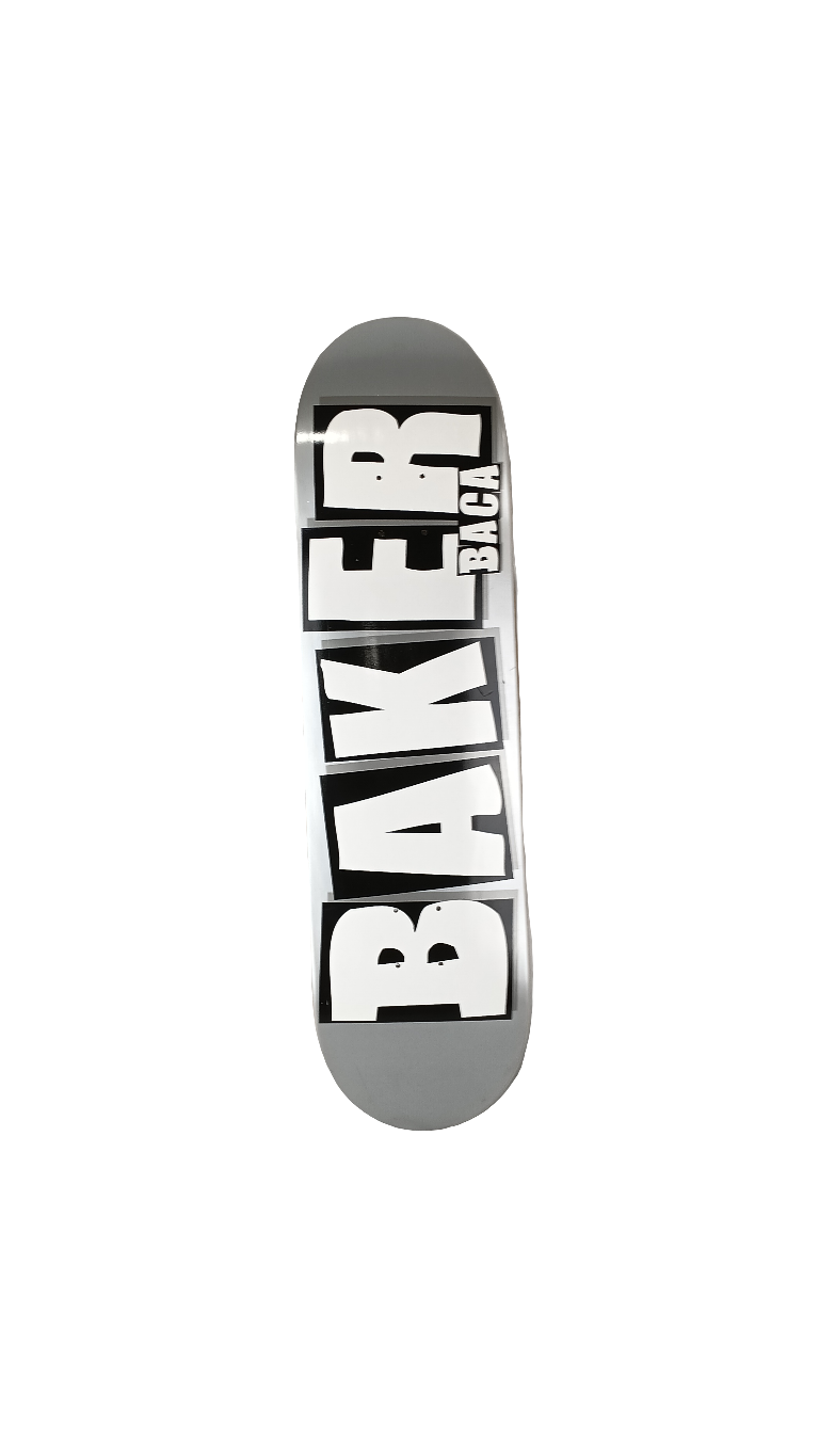 Baker Sammy Baca Brand Logo Grey 8.475 Skateboard Deck