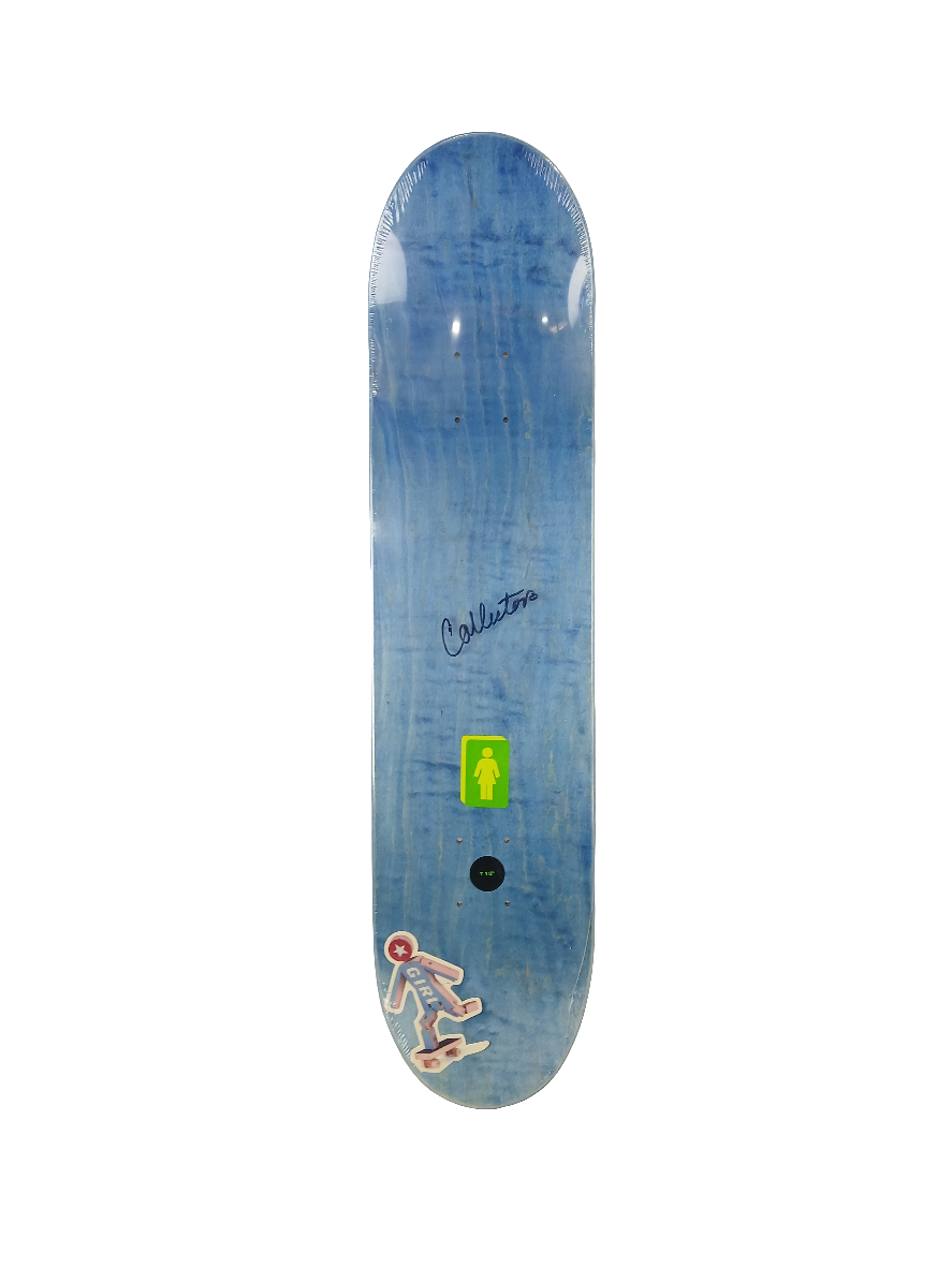 Girl Jereme Rogers 93 Til' OG Logo Red Grey Blue White Size 7.5" Vintage NOS Deck