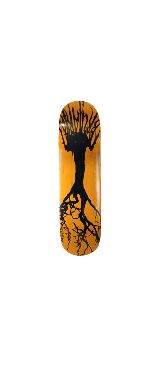 Brujaria Dead Tree Graphic Blank Orange Woodgrain Black Size 8.5 Skateboard Deck