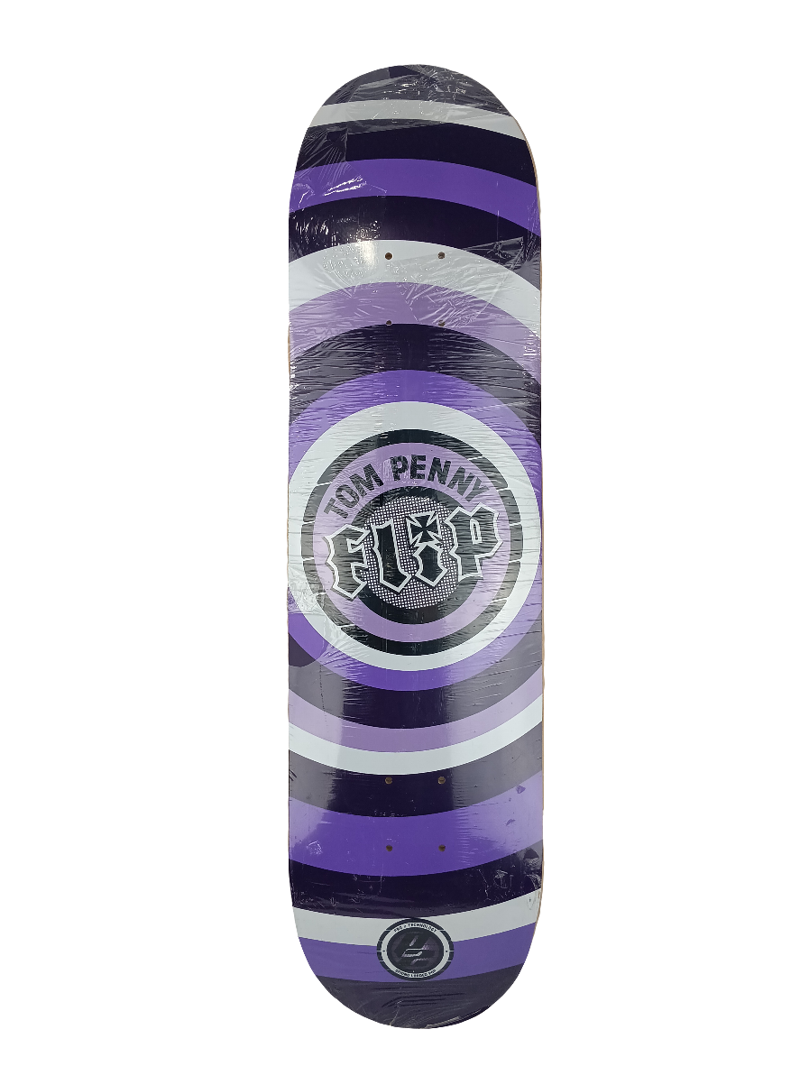 Flip Tom Penny Spring Loaded Pop Purple White Black Size 8.125 Flip Tom Penny Spring Loaded Pop Purple White Black Size 8.125