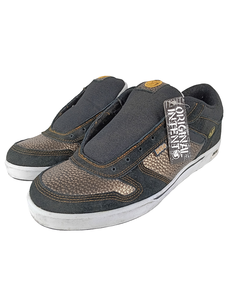 DVS Wilson 4 Black Gold Suede US Mens Size 13.0 Shoes