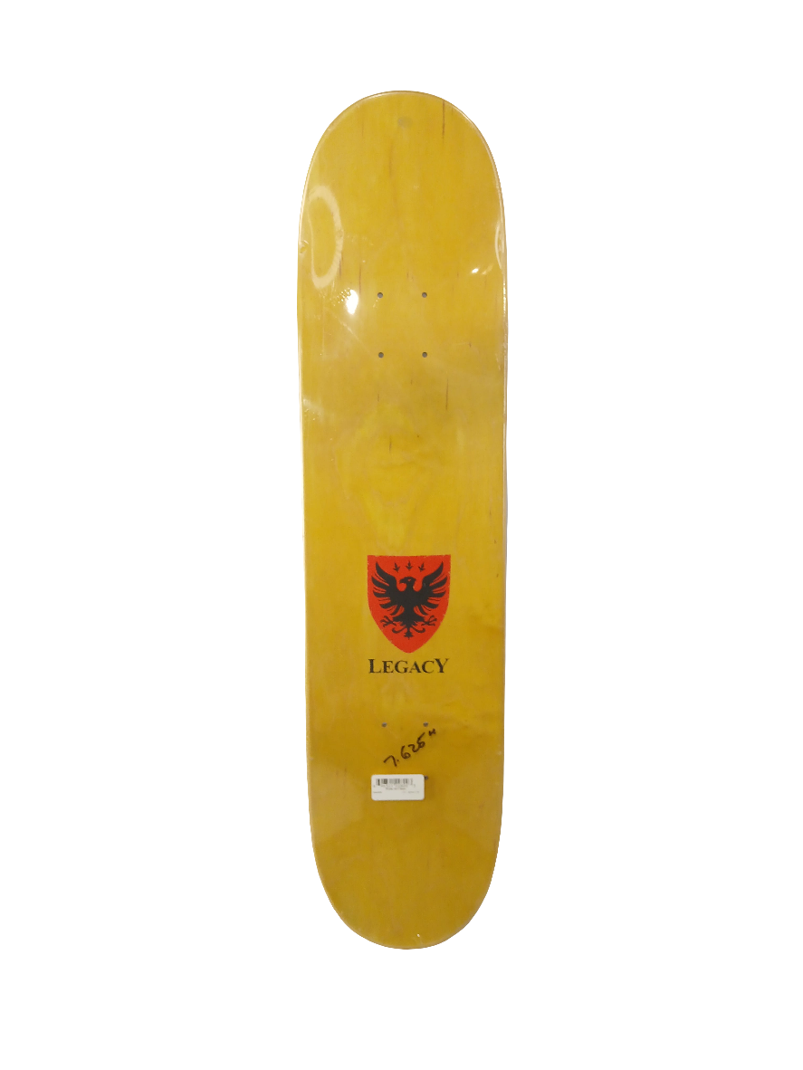 Legacy Team Script Black White Red Size 7.625" Vintage NOS Deck