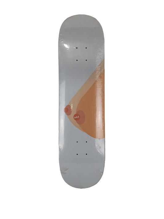 Delish Breasts Pink White Tan Size 8.25 Vintage NOS Deck