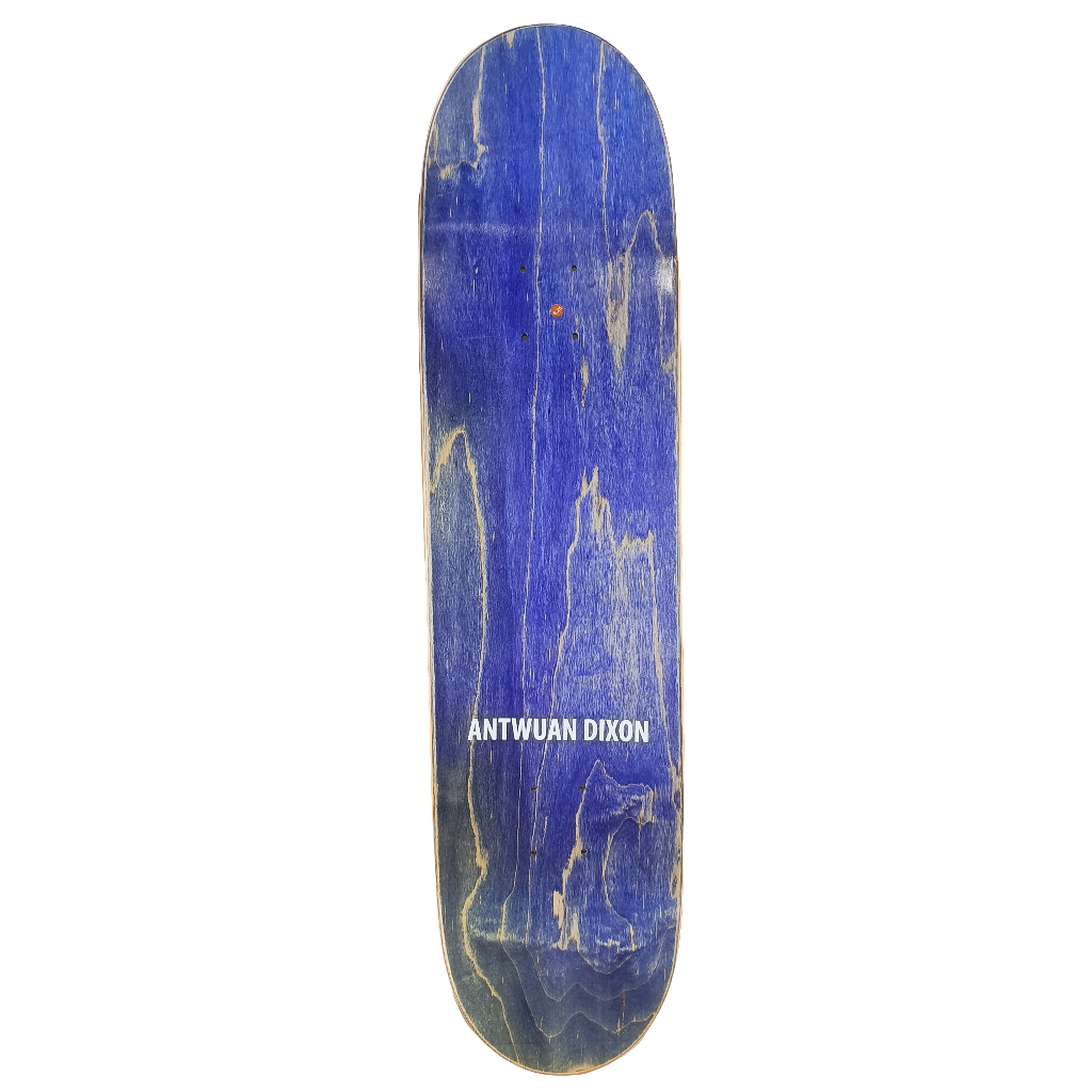 Dog Antwuan Dixon Blue White Size 8.25" Vintage NOS Deck