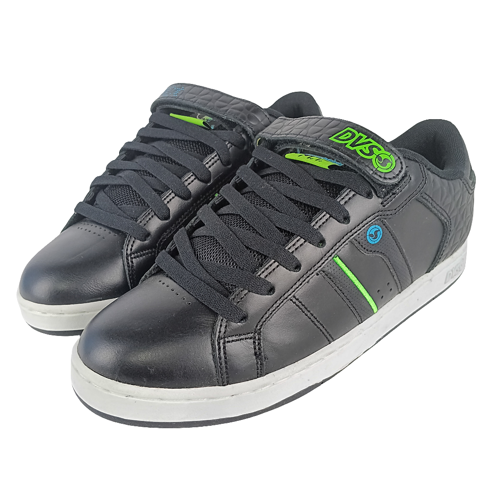 DVS Mike Taylor Taylor Samples Black Leather Us Mens Size 9.0 Shoes