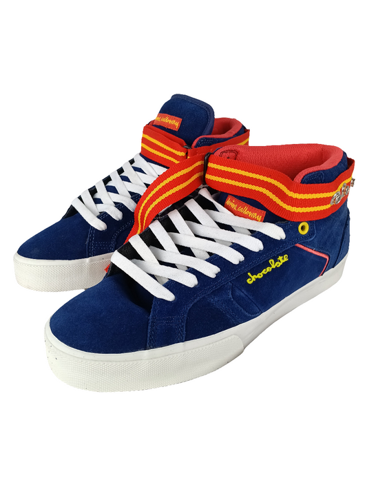 Etnies Devine Calloway Chocolate Collab Royal Blue Navy Red Samples Mens Size 9.0 Shoes