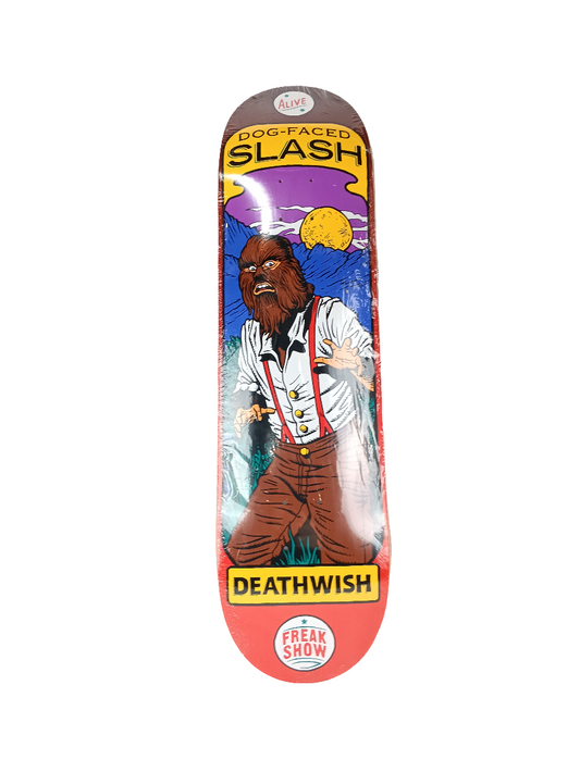 Deathwish Slash SL Freak Show Red Brown Multicolor Size 8.38 Vintage NOS Deck RP