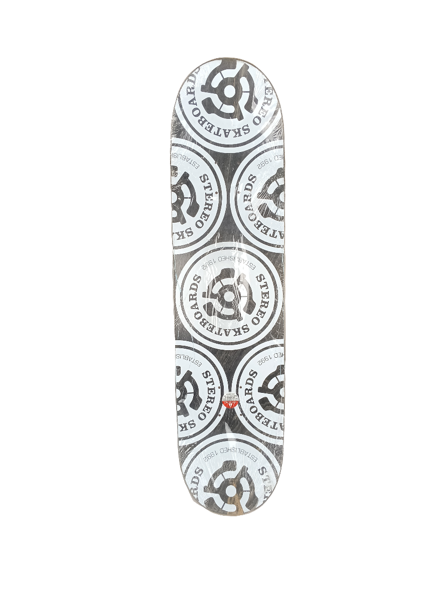 Stereo Team Classic Logo Red White Black Size 8.3 Vintage NOS Deck