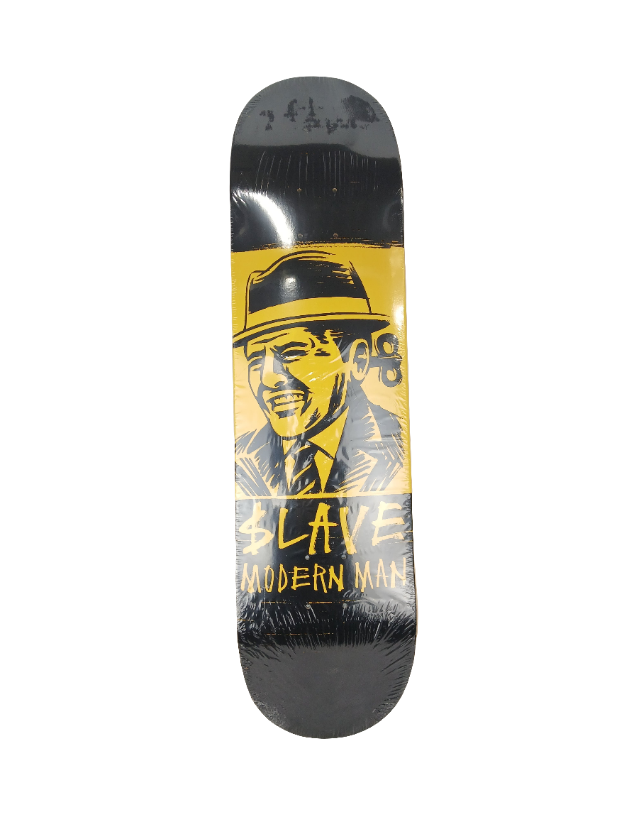 $lave Modern Man Black Yellow Size 8.25" Vintage NOS Deck