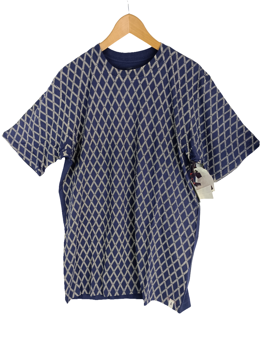 Altamont Santana 401 Navy Gray Triangle Print Size Large S/s Shirt
