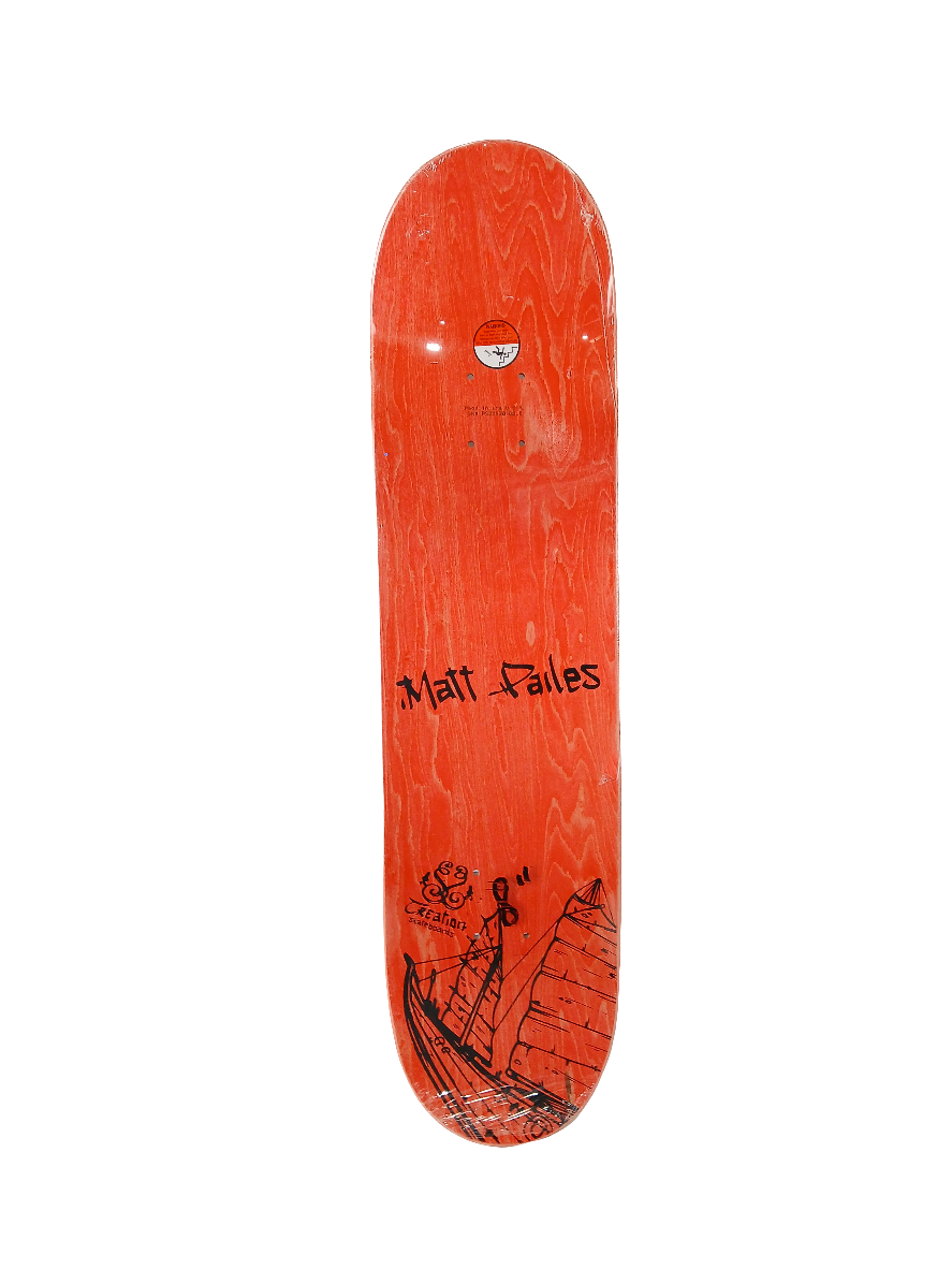 Creation Skateboards Matt Pailes Ship Blue Red White Size 8.0" Vintage NOS Deck