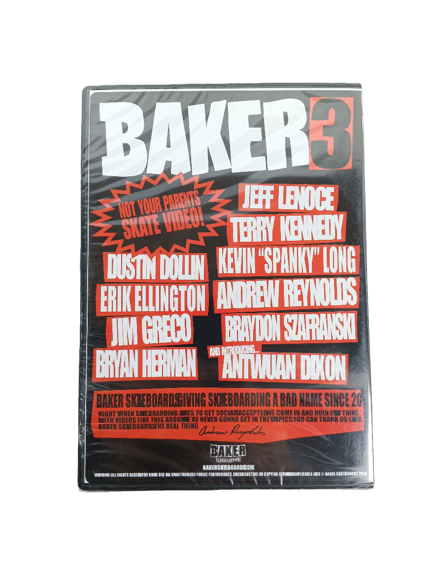 Baker Skateboards Baker 3 2005 Sealed DVD Video