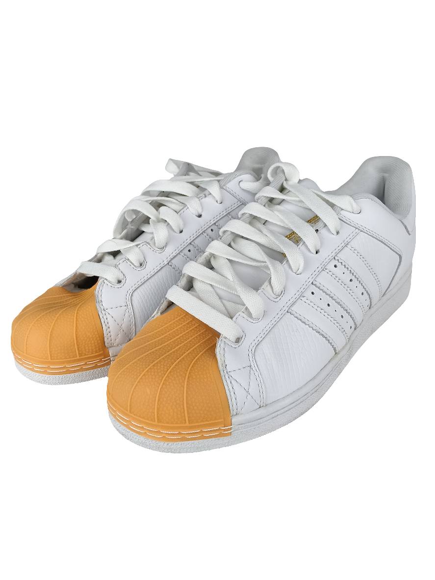 Adidas Superstar Skate Rwhite/Rwhite/Gum7 945871 US Mens Size 8.5 Shoes