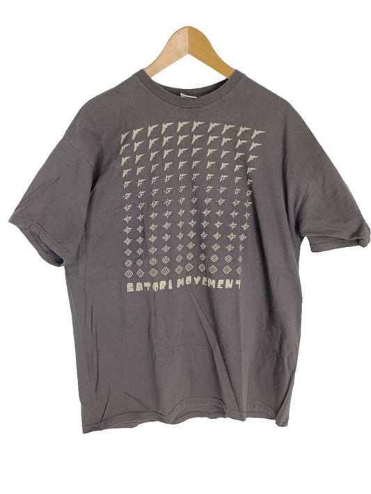 Satori Movement Birds Mandalas Brown Tan Size XL S/s Shirt