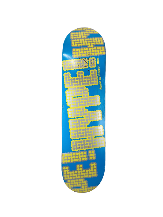 Hype Same As It Ever Was Lights Blue Yellow Silver Size 8.250 Vintage NOS Deck
