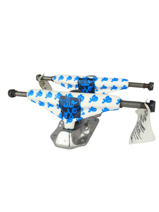 Grind King X Cliché Joey Brezinzki Hello Jojo White Black Blue Mid Trucks Size 8.0 Inch Trucks