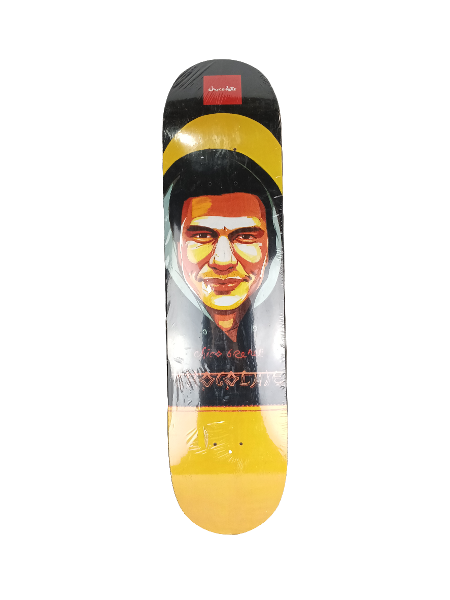 Chocolate Skateboards Chico Brenes Portrait Series T n Black Red 7.5 Vintage NOS Deck