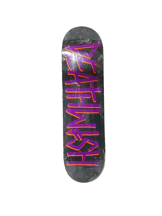 Deathwish Spray Team Graphic Black Purple Orange Size 8.3 Skateboard Deck