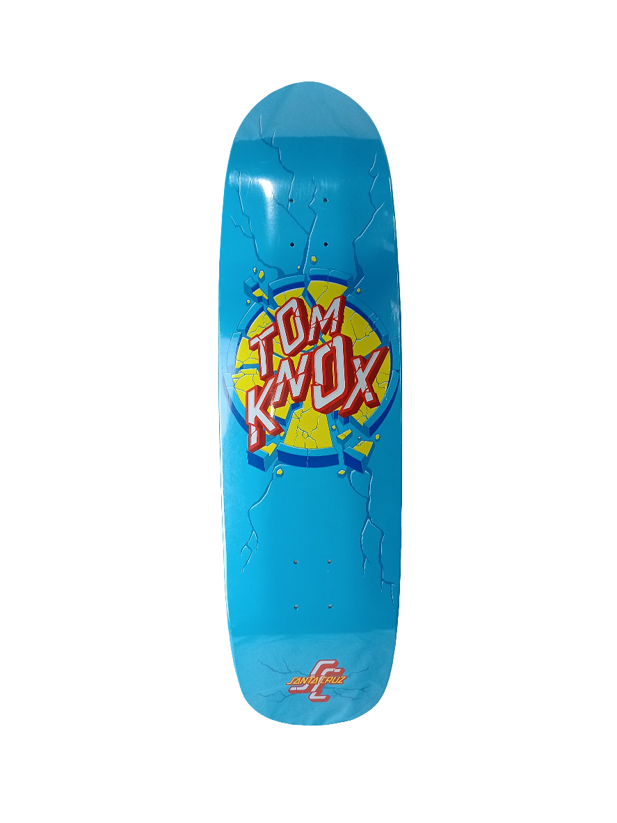 Santa Cruz Tom Knox Smashup Blue White Red Size 9.0" X 32.35" Vintage NOS Deck