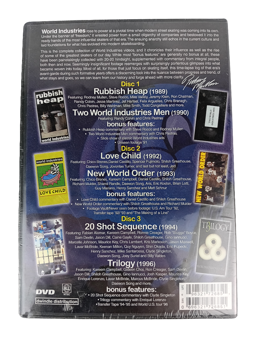 World Industries Complete Video Collection Sealed 3 Disc DVD Box Set