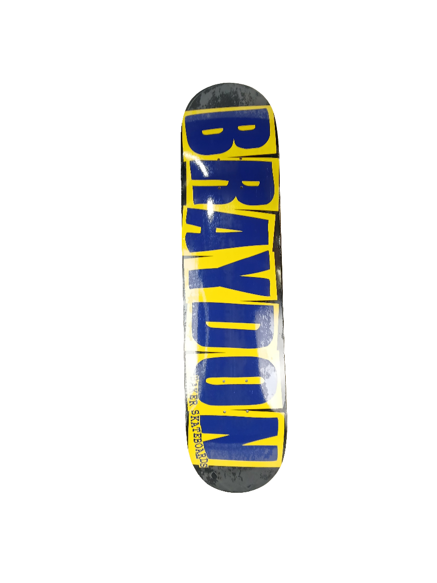 Baker Braydon Szafranski Black Yellow Blue Size 7.5" Vintage NOS Deck