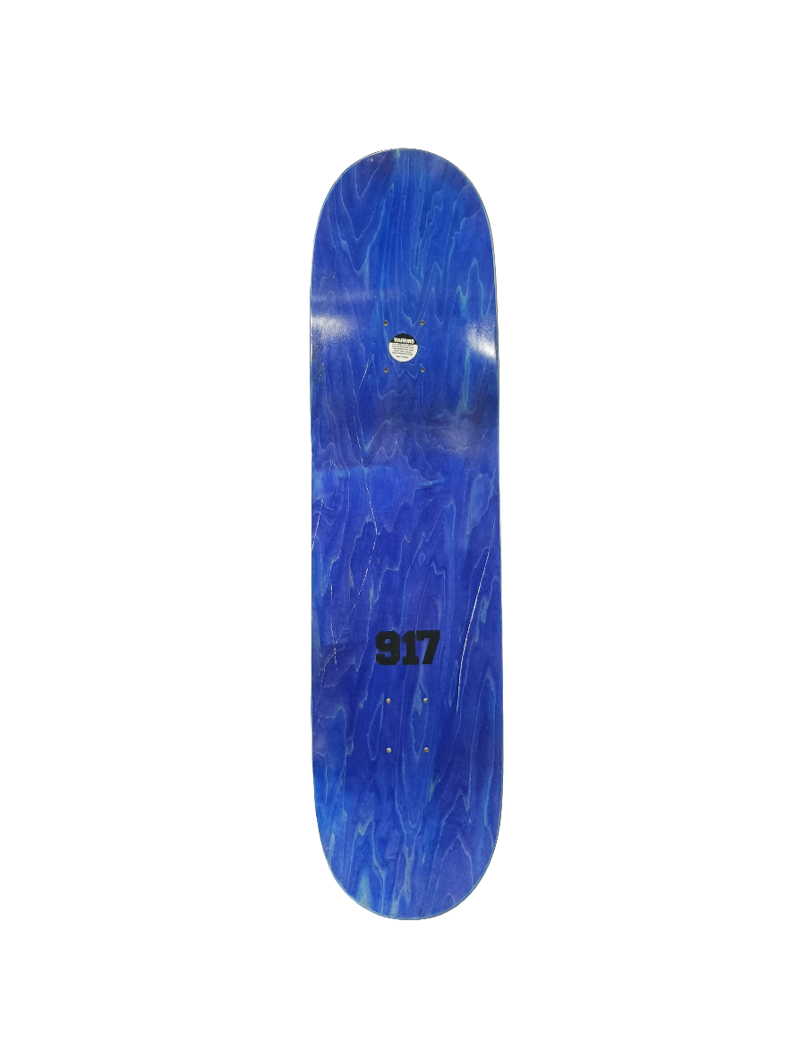917 Cyrus Bennett Cockroaches White Black Blue Size 8.5" Vintage NOS Deck