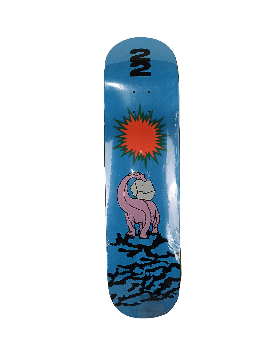 Quasi Team Dinosaur Blue Black Purple Size 8.250 Vintage NOS Deck