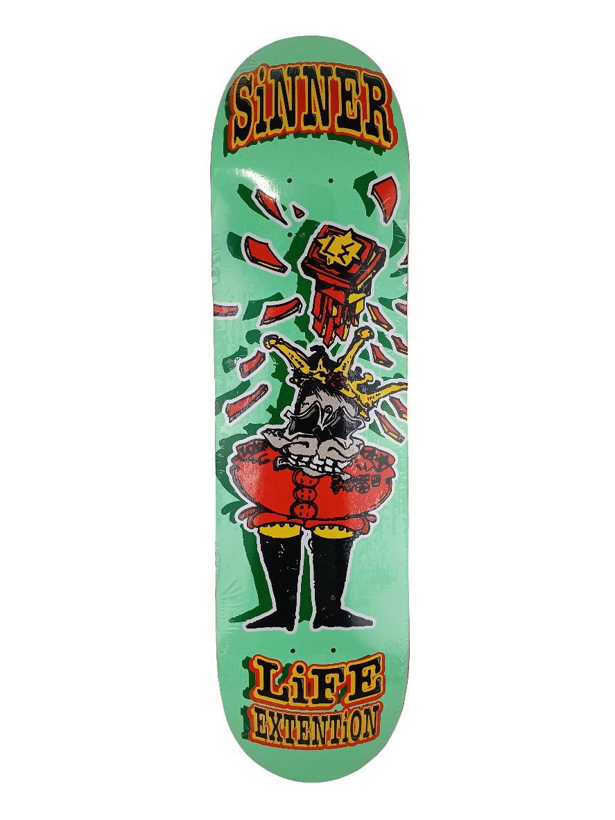 Life Extention Pat Pasquale Sinner Teal Red Yellow 8.0" Deck
