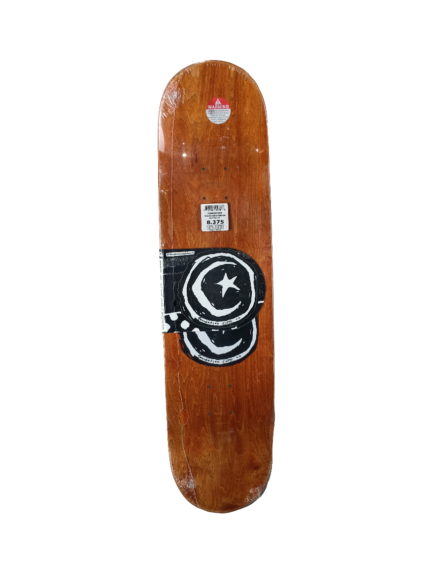 Foundation FS Stars & Moon Low Poetry Black White Size 8.375 Vintage NOS Deck