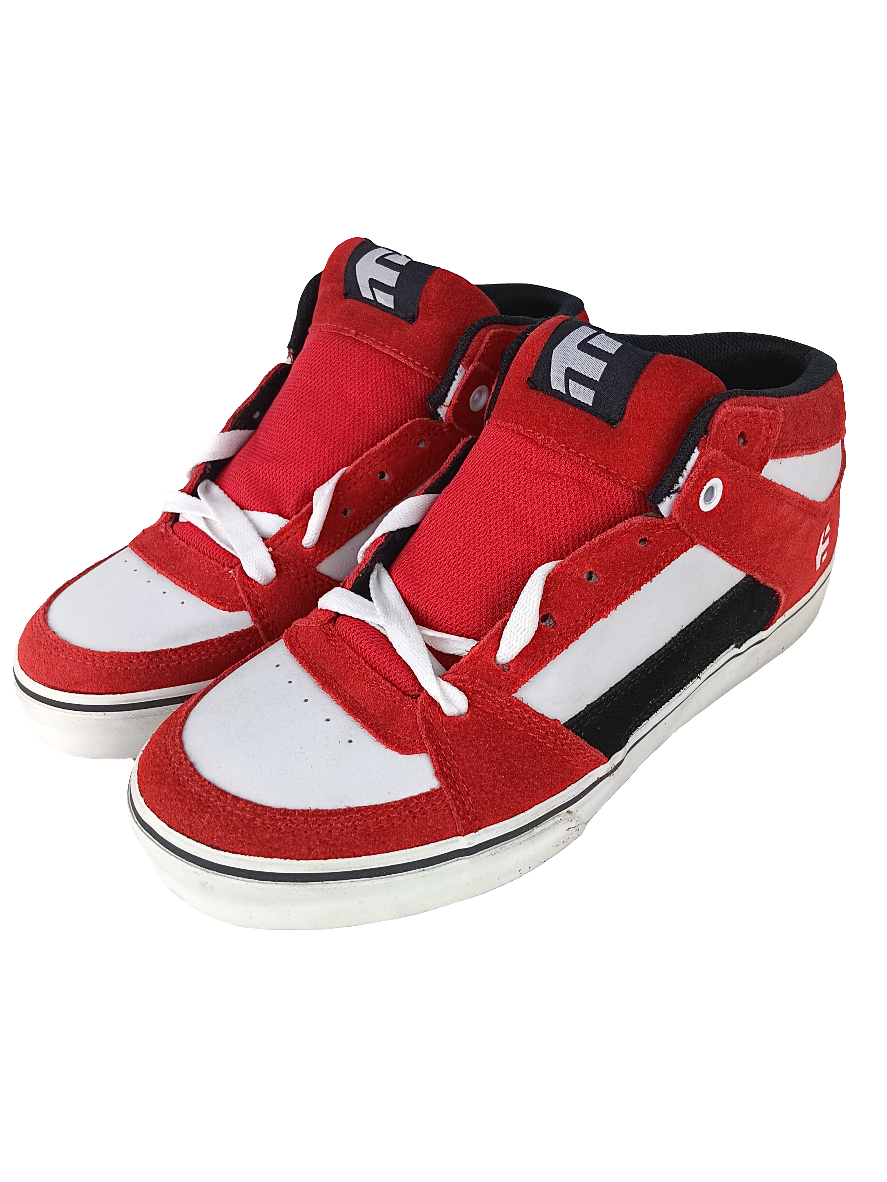 Etnies RVM 617 Black White Red Suede US Mens Size 9.0 Shoes